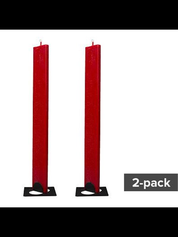 Platt Ljus-45x11x350 mm. Röd S23620